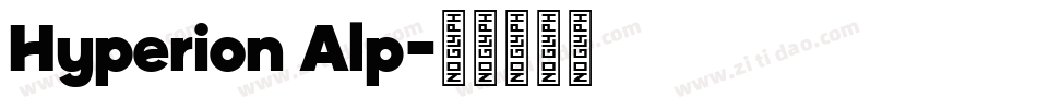 Hyperion Alp字体转换